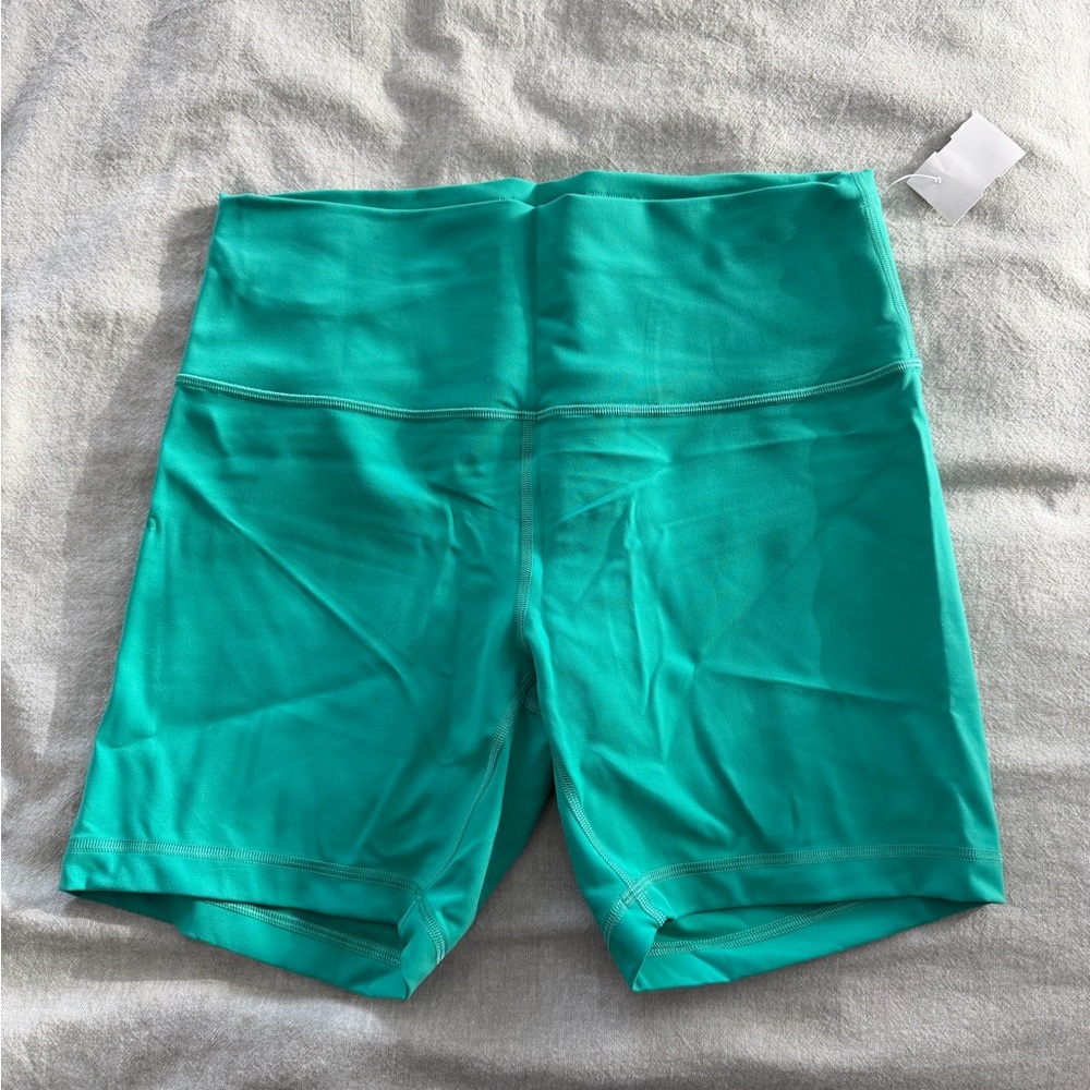 Lululemon Turquoise Bike Shorts